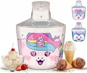 Ice Cream Maker Machine for Kids – 1.2 Quart Unicorn electric Ice Cream Makers, Best Countertop Machine for Homemade Ice Cream, soft serve, Sorbet, Gelato, Frozen Yogurt – Fun & Easy for Families