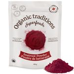Organic Traditions Beetroot Powder, Organic Beet Root Powder, Vegan, Plant Based Superfood, Ideal for Smoothies Juices Baking and Cooking, Colorful Ingredients for Everyday Nutrition, 454g /16oz