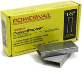 Powernail PS150 15.5 Gauge 1-1/2 Inch Length 1/2 Inch Crown Hardwood Flooring Collated Galvanized Staples (Box of 1000)