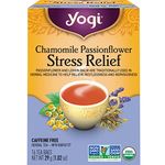 Yogi Tea - Chamomile Passionflower Stress Relief Tea (3 Pack) - With Lemon Balm, Lavender, and Eleuthero Root - Caffeine Free Organic Herbal Tea - 48 Tea Bags