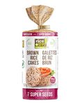 rice UP! eat smart, Brown Rice Cakes, 7 Super Seeds, 120g