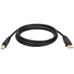 Tripp Lite USB 2.0 Hi-Speed A/B Gold Device Cable Shielded (M/M), 1.83 m (U022-006)