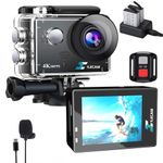 Action Camera 4K 2 * 1350mAh Battery Waterproof Camera Underwater 131FT 4*Zoom Sports Camera and Multifunctional Accessories