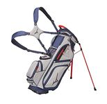 Mizuno BR-DX 14-Way Hybrid Stand Bag, Heathered Grey-Navy