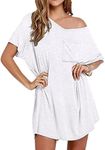 Ekouaer Womens Tshirt Nightgown Cot