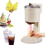 Ubervia Soft Serve Ice Cream Machine, Home DIY KitAutomatic Mini Fruit Healthy, Simple One Push Operation 20
