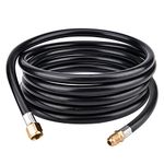 Onlyflame 12FT Propane Hose Extension - 3/8" Female Flare x 3/8" Male Flare - Flexible Gas Line for Camper, Heater, Grill, Fire Pit