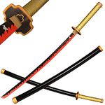 ACTASITEMS Japanese Anime Cosplay Prop Katana Wooden Sword - 104cm, Katana -Tsugikuni Yoriichi