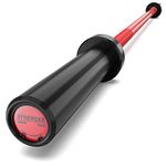 Synergee 25lb Five-Foot Barbell with 2” Sleeves. Rated 500lbs for Weightlifting. Available in Red Cerakote.