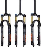 BOLANY 26/27.5/29inch Bike Suspension Fork 120mm Travel 28.6mm (1-1/8inch)*220mm Thread-Less Straight Steerer 9mm QR*100mm Spacing Disc Brake Version MTB Air Forks