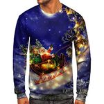 Matching Christmas Jumpers Casual Grandad Pullover UK Sales Clearance Ugly Christmas Sweater Men 5XL Naughty Christmas Sweatshirts Classic Football Shirts Christmas Jumpers Cool Sweatshirt