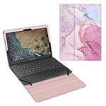 Fintie Sleeve Case for 11.6" Samsung Chromebook 4 XE310XBA - Premium PU Leather Portfolio Book Cover Compatible w/Samsung Chromebook 3 XE500C13 & Chromebook 2 XE503C12/XE500C12, Glittering Marble