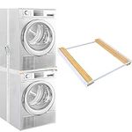 NIUXX Stacking Kit for Washing Machines and Dryer, Installation Frame Accessories for 47-58cm Width Tumble Washer Dryer, Ratchet Rope and Silicone Pads, Ideal Housewarming Gift