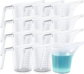 WUWEOT 12 Pack Measuring Funnel Pitcher, 1000ml Easy Pour Measuring Cup with Long Spout for Soap Cakes Making, Filling Muffin Pans, Bakeware Molds, Oils, Fluids