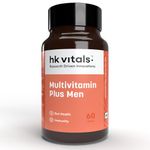 HealthKart hk vitals Multivitamin Plus Men (60 Tablets) | Daily Multivitamin for Men | For Energy, Stamina, Immunity, Gut, Heart, Bone & Muscle Health