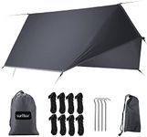 Sunyear Hammock Tent Rain Fly-Camping Hammock Outdoor Tarp-Small Door Design-Keep Side Wind Rain-Best for Backpacking Hiking Camping Survival