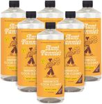 Aunt Fannie's Ultra Concentrated Hardwood Floor Cleaner, Vinegar-Free Plant Based Hardwood Floor Cleaner for Mopping, Bright Lemon Scent, 32 oz. (Pack of 6), Packaging May Vary