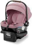 Graco Gomax Infant Car Seat, Orchid Haze, Lightweight, Reclining Rear Facing Car Seat Installs with or Without a Base