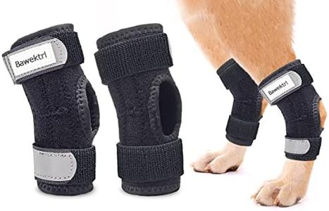 Bawektrl Dog Leg Brace for Back Legs, Hind Hock Brace for Short Legs, Low Joint Compression Warps Support Rear Leg, Heals Prevent Injuries Sprains Help with Loss of Stability Caused by Arthritis