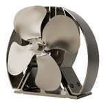Viking Air Stove Fan and Stove Top Fan with Twin Fragrance Dispenser - Revolutionary 4-Blade Air Freshener & Aroma Diffuser for Homes, Enhanced with Heat-Driven Circulation Technology (Brushed Bronze)