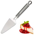 AEX Stainless Steel Cake Server Cake Cutter Spatula Server Mirror Polish Finish Pie Server Pizza Server Cutting Spatula for Wedding, Christmas, and Birthday (Silver)