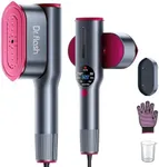 DRFLASH 2-in-1 Steamer & Iron for Clothes,15s Fast Heat-up 1200W Portable Handheld Garment Steamer,Travel Size with Large Ceramic Heat Panel,Quick Wrinkle Removal,110V-130V