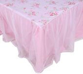 LELVA Dust Ruffled Bed Skirts Twin 