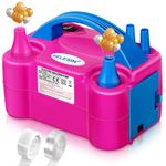 Electric Balloon Pump, 600W Professional Balloon Inflator with 2 Accessories, Balloon Machine with 2 Inflation Modes, Electric Air Pump for Balloons for Birthday, Weddings and Party Decoration