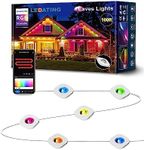 LEDATING Permanent Outdoor Lights, 100ft with 72 LED Eaves Lights IP67 Waterproof, Smart Outdoor Lights with DIY Scene Modes for Party, Holiday, and Game Day, Work with Alexa, Google Assistant