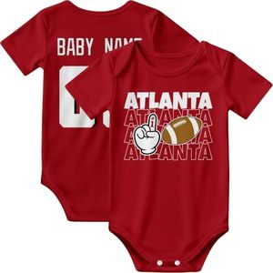 KREDE Atlanta Baby Clothes Custom Name Bodysuit for Baby Boy Gifts
