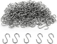 SourceTon 200Pcs 0.55 Inch S Hook Connectors Mini Metal Hook, Connector, DIY Supplies, Curtain Hanging, Key Ring, Jewelry Connector, Pet Tag Hook