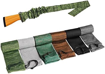 Junsen 6 Pieces Gun Socks Case Sleeve,54 Inch Knit Gun Socks for Rifles, Extra-Wide Rifle Sock, Suitable for Rifles with Scopes Protection Accessories