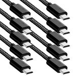 [2Pack] iEugen Micro USB Cable, 5 Ft Micro USB Fast Charging Cord Charging Nylon Braided Replacement High Speed Data Sync Charger Compatible with Kindle Touch 2011 Fire Keyboard-Black+Blue