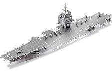 Piececool 3D Metal Puzzles for Adults, USS Enterprise CVN-65 Battleship Model Building Kits, DIY 3D Metal Puzzle Aircraft Carrier for Adults, Great Gifts Idea, 130 Pcs