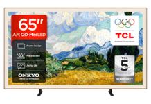 TCL 65A400PRO-UK 65 Inch NXTVISION QD-Mini LED Art TV, Google TV, Matte Screen, Frame Design, Dolby Vision IQ & Atmos, 2.0 Onkyo, 144Hz, AirPlay 2 (2026 New Model)