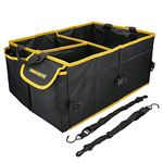 TOUGH MASTER Car Boot Organiser Large Capacity Collapsible Boot Tidy Bag, Heavy Duty Shopping Travel Holder For SUV, Car, Mini Van, Truck, 600D Polyester