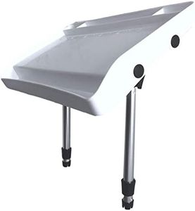 Pactrade Marine White Fishing Deluxe Large Bait Fillet Cutting Board Rod Holder Mount for Fish Cleaning Station-Boat Grill