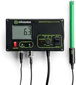 Milwaukee Instruments MC122US pH Controller with Hi/Low Range Alarm, 2 Point Manual Calibration, 0.0 to 14.0 pH Range