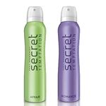 Secret Temptation Affair and Romance Deodorant Combo for Women, Pack of 2, (150ml each)| Long Lasting Floral Deo Body Spray