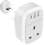 UK to Australia Plug Adapter, Australian China Travel Adaptor 32W USB C Fast Charger for New Zealand, 4 in 1 USBC AU Outlet for Phone Android Samsung, Type C Plug for Fiji Argentina AUS NZ (Type I)