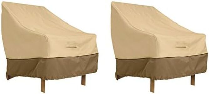 Classic Accessories Veranda Water-Resistant 38 Inch Patio Lounge Chair Cover, 2-Pack, Patio Furniture Covers