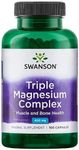 Swanson Triple Magnesium Complex 400 mg 100 Capsules (1 Bottle)