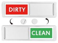 PARALL Clean Dirty Dishwasher Magnet, Dishwasher Clean Dirty Sign, Dishwasher Magnet Sign Large Text That Says Clean or Dirty for Dishwasher Refrigerator Kitchen Organization