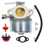 AUTOKAY Snow Blower Carburetor with Mounting Gasket Fuel Line Primer Blub Clamps for 632107 632107A 640084 640084A 640084B Toro 521 Snow Blower HSSK40 HSSK50 HS50 LH195SA Small Engine Mower Generator