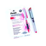 Pentel EnerGel Liquid Gel Rollerball Pen with Cap to Protect Pockets, Everyday Writing, Office Supplies, School Supplies, 0.7mm Medium Point, Red Ink, BL17-B, Box of 12