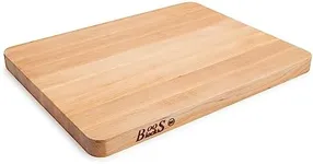 John Boos Block Chop-N-Slice Reversible Wood Cutting Board, 20"x15"x1.25", Maple