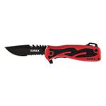 Sunex KNWIREP Wire Biter Electrician's Knife with Drop Point Blade with #2 Phillips Driver, Dual Serrated Edges, Lightweight Aluminum Handle & Multi-Purpose Clip