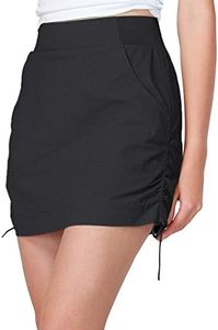 CAMEL CROWN Women's Skorts Golf Casual Tennis Skirts Tummy Control UPF 50+ Quick Dry Skirt with Pockets Active Black