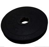 Prokick Rubber Weight Plate with Metal Bush 50 MM Bore, Black - 3 KG (Single)