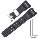 MCXGL Quality Rubber strap Replacement for gshock GWG-1000GB GWG-1000 Men's Black Watch Band